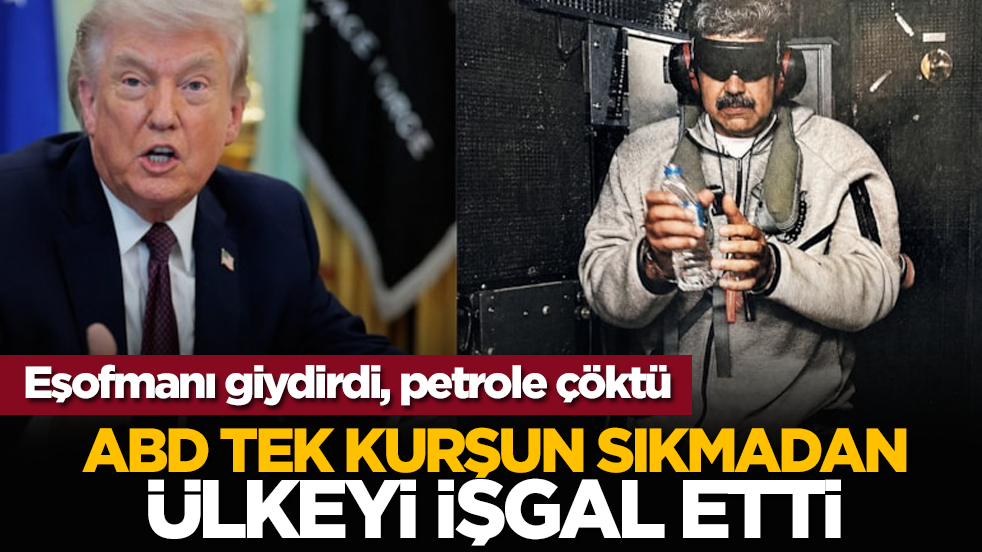ABD tek kurşun sıkmadan ülkeyi ele geçirdi! Eşofmanı giydirdi, petrole çöktü