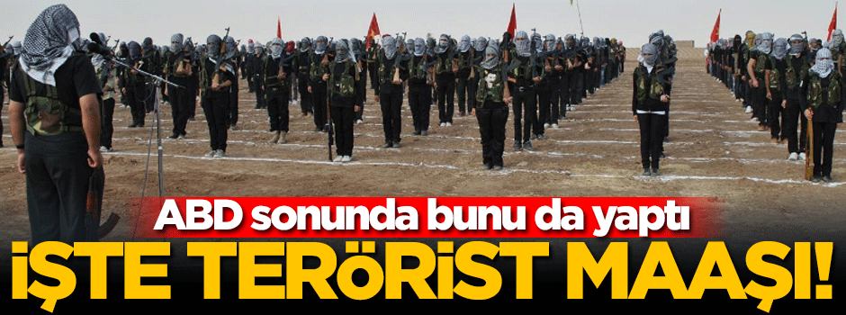 ABD, terör örgütü YPG'yi maaşa bağlamış!