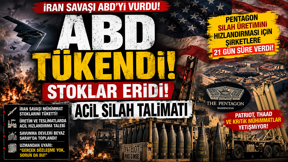 ABD tükendi! Stoklar eridi: Pentagon’dan acil silah talimatı