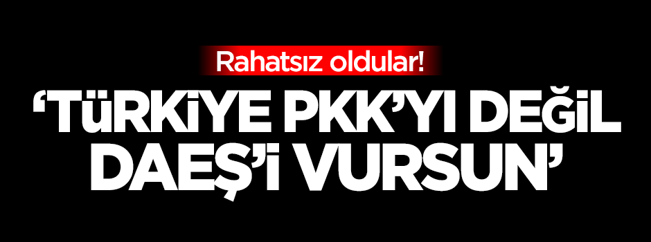 ABD: Türkiye PKK'yı değil DAEŞ'i vursun