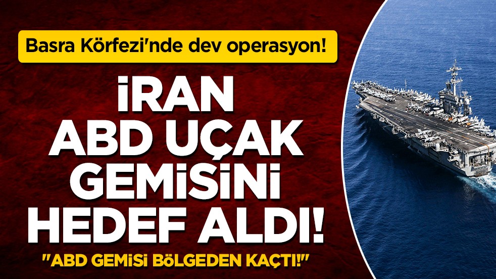  ABD uçak gemisi İran'a ait İHA'larla hedef alındı!
