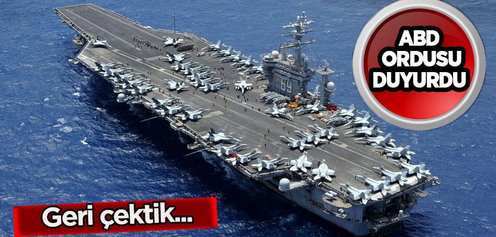 ABD uçak gemisi Kızıldeniz'den ayrıldı! Olay ne? Bu kez yeni görev ne, şimdi ne olacak? Dikkat çeken açıklaması