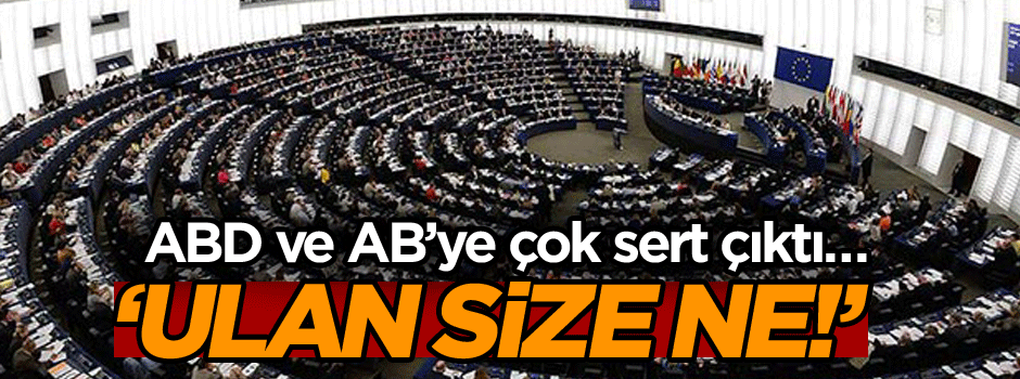 ABD ve AB’ye çok sert çıktı… ‘Ulan size ne!’