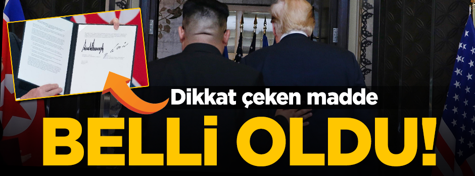 ABD ve Kuzey Kore arasındaki tarihi anlaşmanın maddeleri belli oldu