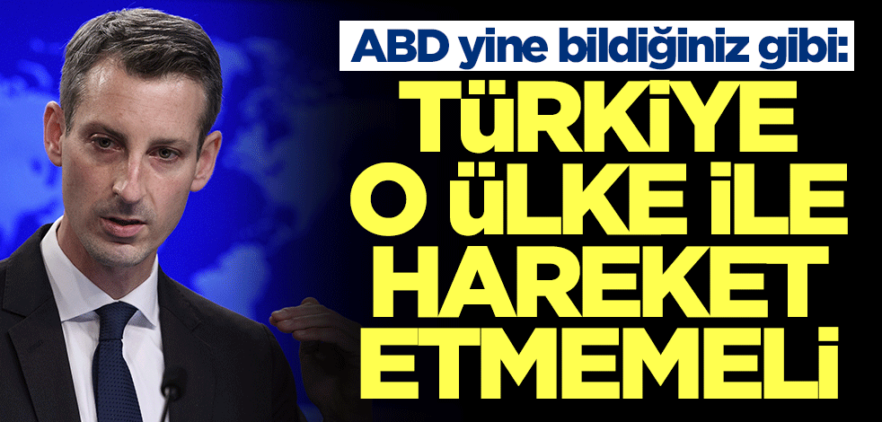 ABD yine bildiğiniz gibi: Türkiye o ülke ile hareket etmemeli