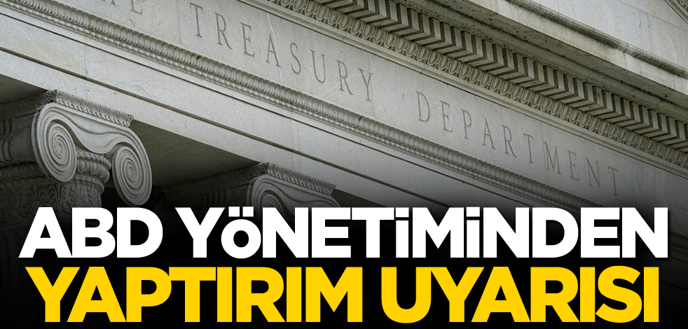 ABD yönetiminden yaptırım uyarısı