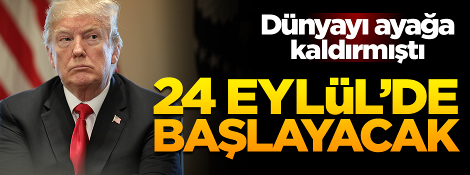 ABD yüzde 10 vergi uygulamasına 24 Eylül'de başlayacak