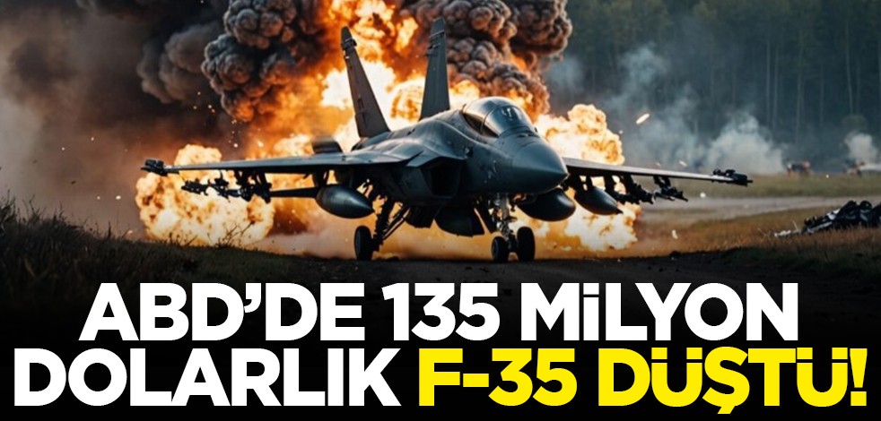 ABD’de 135 milyon dolarlık F-35 düştü!