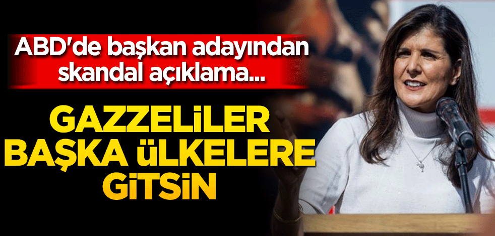 ABD'de başkan adayından skandal açıklama... "Gazzeliler başka ülkelere gitsin"