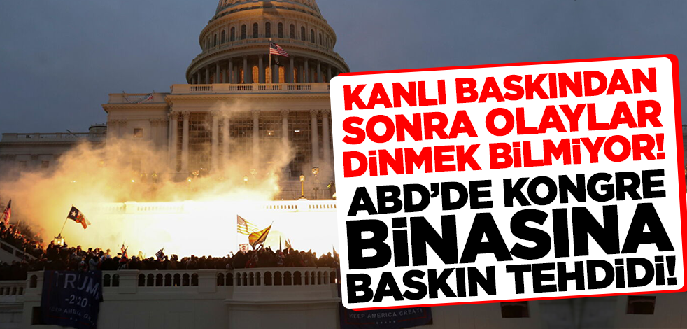 ABD'de baskın tehdidine karşı Kongre binası çevresinde güvenlik artırıldı