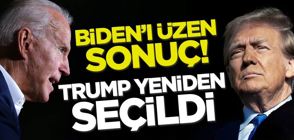ABD'de Biden'ı üzen sonuç! Trump yeniden seçildi