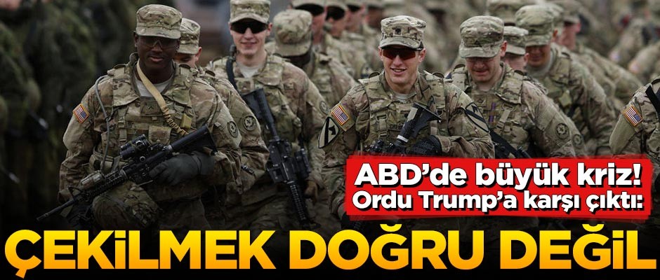 ABD'de büyük kriz! Trump'a 'çekilmeyelim' resti