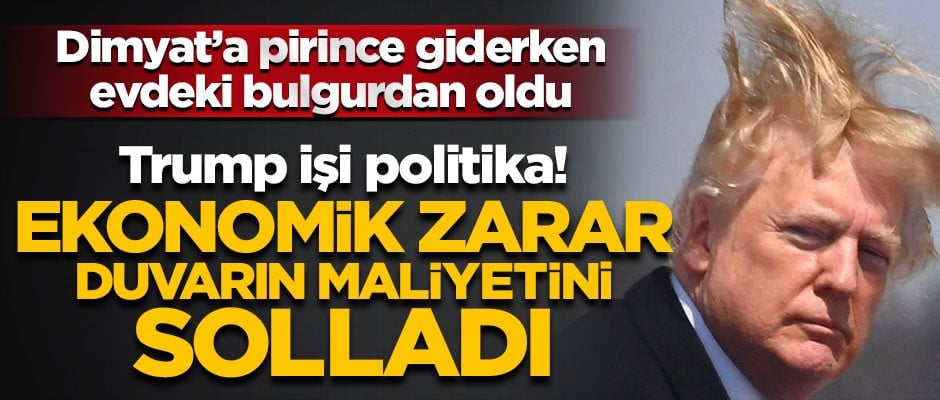 ABD'de ekonomik zarar duvarın maliyetini solladı!