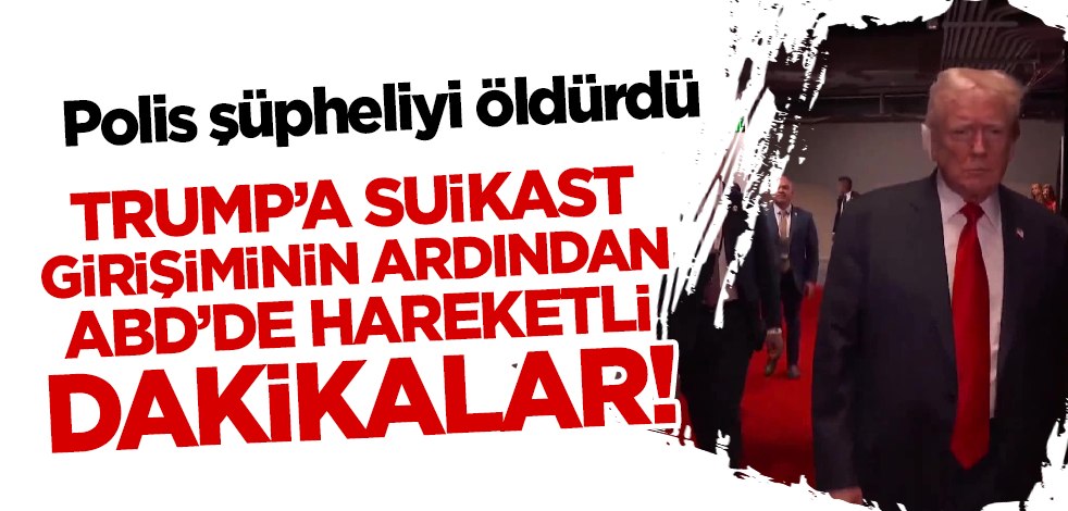 ABD'de hareketli dakikalar! Polis şüpheliyi öldürdü