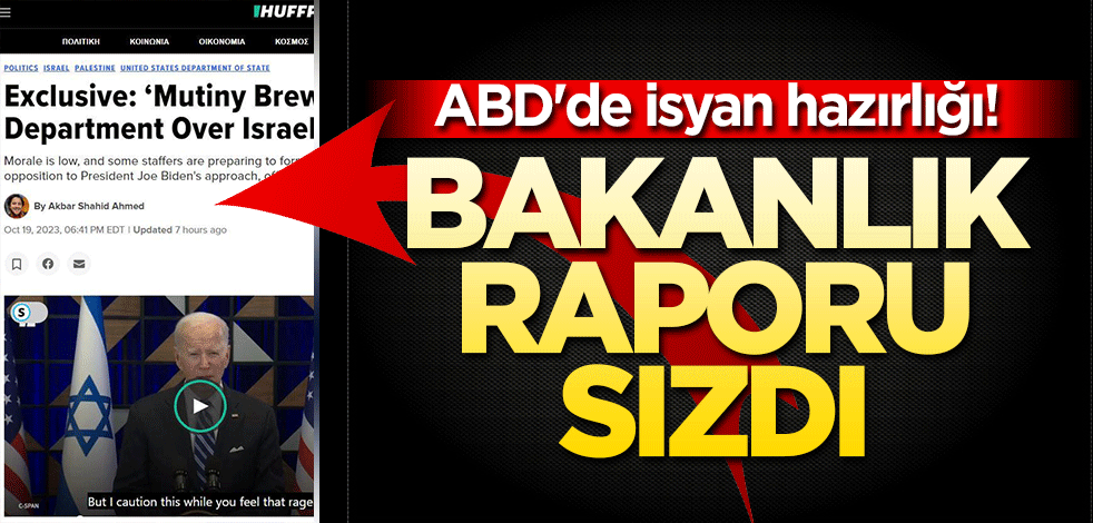 ABD'de isyan hazırlığı! Bakanlık raporu sızdı