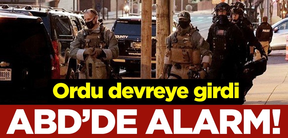 ABD'de kanlı baskın sonrası alarm verildi! Yeni başkan Joe Biden'ın yemin töreni öncesi ordu devreye girdi