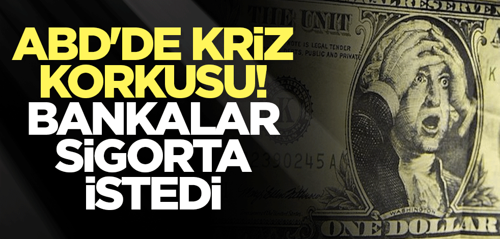 ABD'de kriz korkusu! Bankalar sigorta istedi