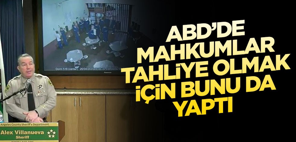 ABD'de mahkumlar tahliye olmak için aynı bardaktan su içerek birbirine koronavirüs bulaştırdı