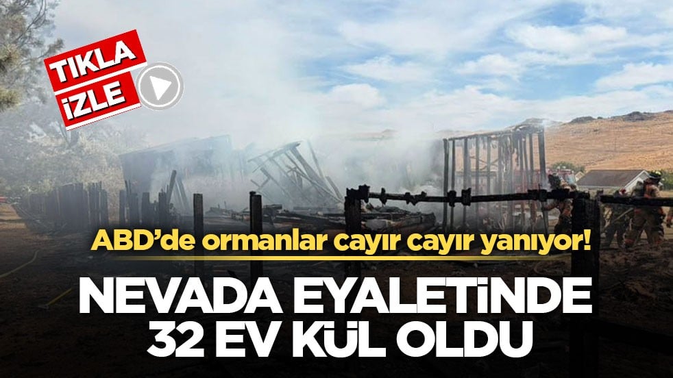 ABD’de ormanlar cayır cayır yanıyor! Nevada eyaletinde 32 ev kül oldu