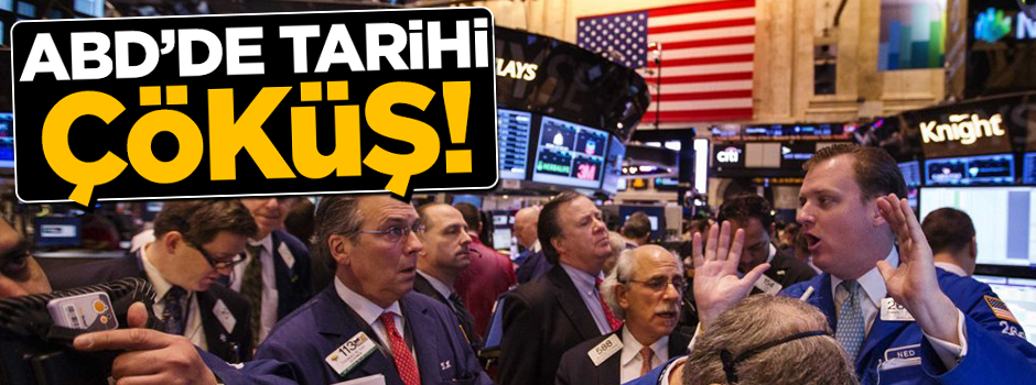New York Borsası'ndaki sert düşüş ABD'yi şok etti