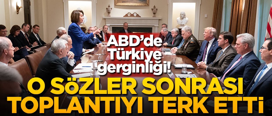 ABD'de Türkiye gerginliği! Toplantıyı terk etti