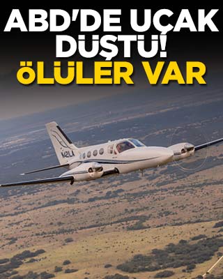 ABD'de uçak düştü! Ölüler var
