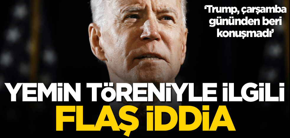 ABD'de yapılacak yemin töreni ile ilgili flaş iddia!