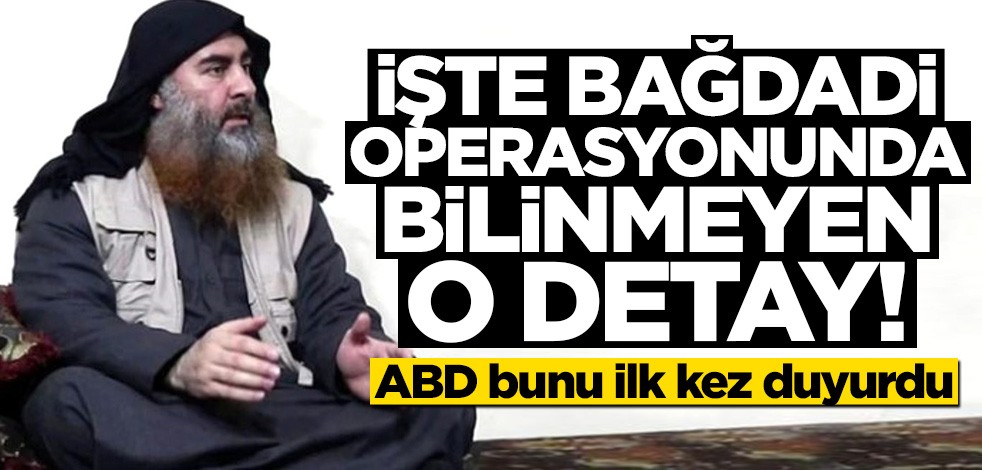 ABD'den Bağdadi'nin öldürüldüğü operasyona ilişkin açıklama: İki kişiyi canlı ele geçirdik