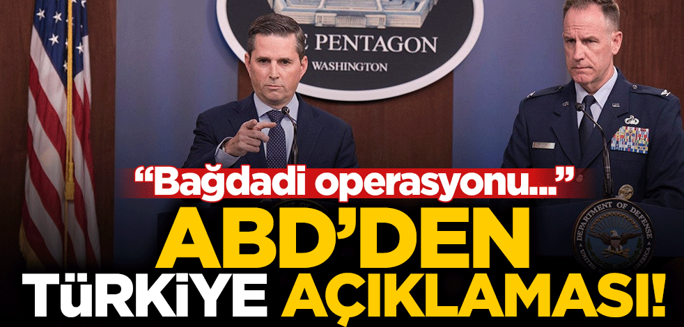 ABD'den Barış Pınarı Harekatı ve Bağdadi iddialarına yalanlama!