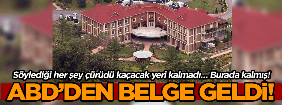 ABD’den belge geldi! Söylediği her şey çürüdü kaçacak yeri kalmadı… Burada kalmış!