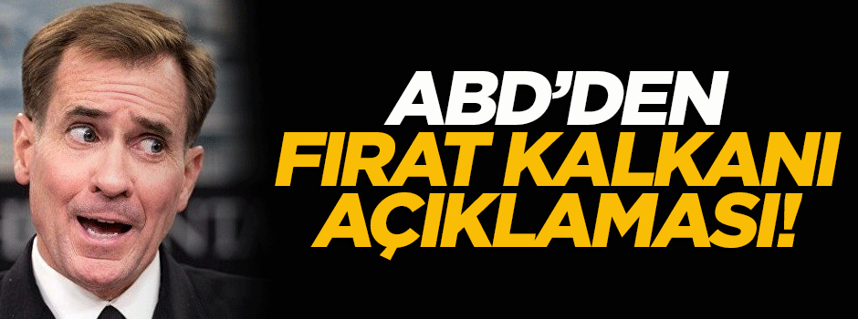 ABD'den flaş Fırat Kalkanı açıklaması