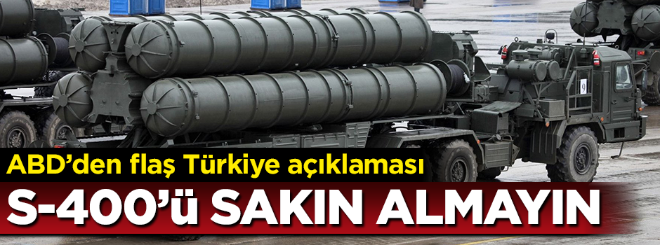 ABD'den flaş Türkiye açıklaması
