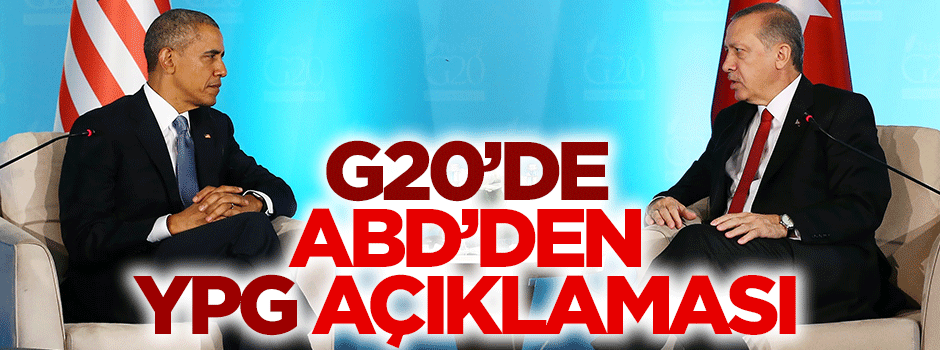 ABD'den G20'de 'YPG' açıklaması