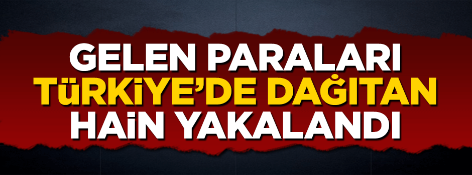 ABD'den gelen paraları Türkiye'de dağıtan FETÖ'cü yakalandı