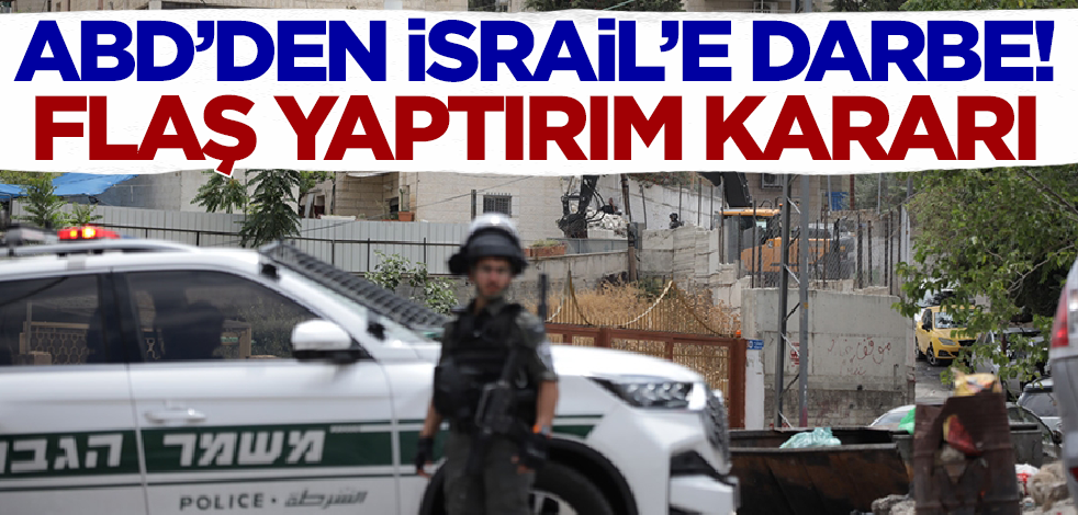 ABD'den İsrail'e darbe! Yahudi yerleşimci teröristlere yaptırım