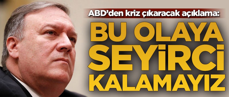 ABD'den kriz çıkaracak Venezuela açıklaması: Seyirci kalamayız