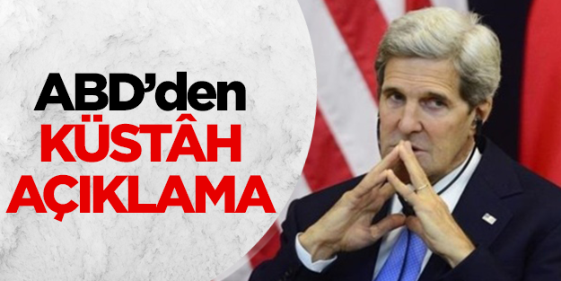 ABD'den küstâh açıklama