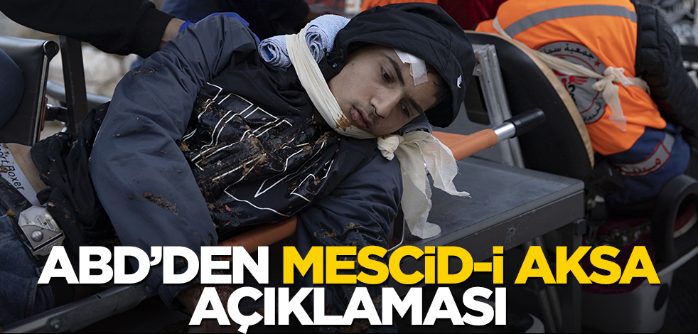 ABD'den Mescid-i Aksa açıklaması