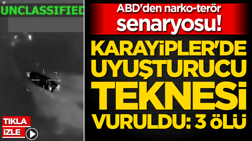 ABD'den narko-terörle mücadelede sert hamle! Karayipler'de uyuşturucu teknesi vuruldu
