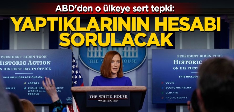 ABD'den o ülkeye sert tepki: Yaptıklarının hesabı sorulacak