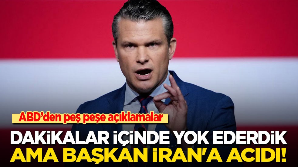 ABD’den peş peşe İran açıklamaları: Dakikalar içinde yok ederdik ama başkan İran'a acıdı