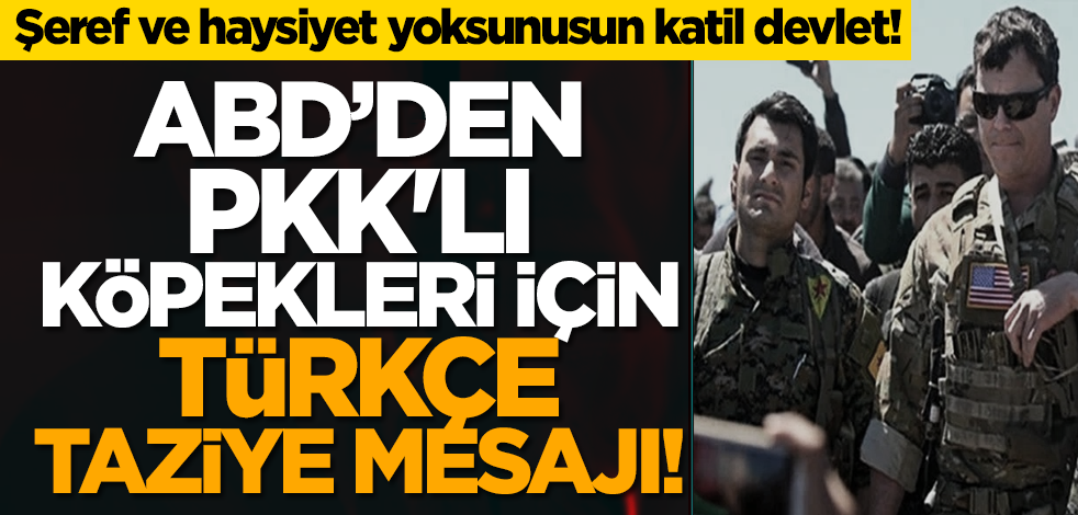 ABD’den, geberen PKK'lı köpekleri için Türkçe taziye mesajı!