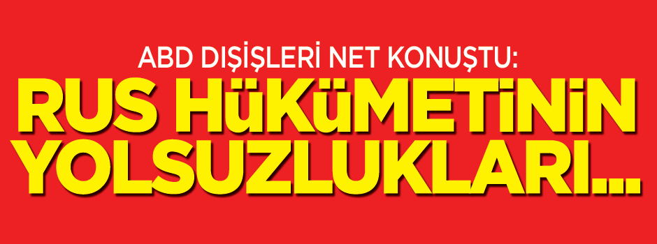 ABD'den Rusya açıklaması