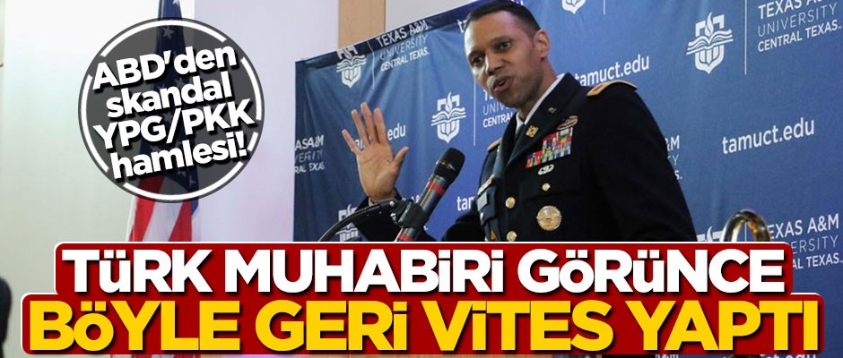 ABD'den skandal YPG hamlesi! Türk muhabiri görünce böyle geri vites yaptı