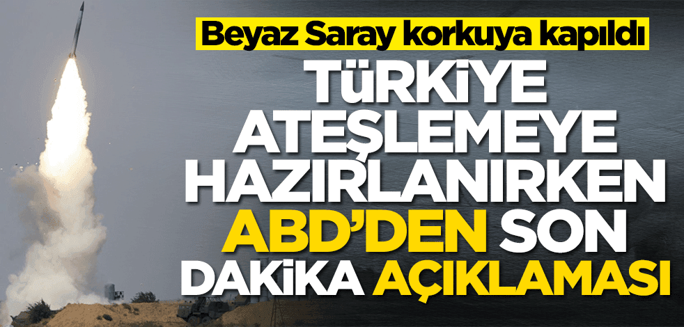 ABD'den son dakika Türkiye açıklaması