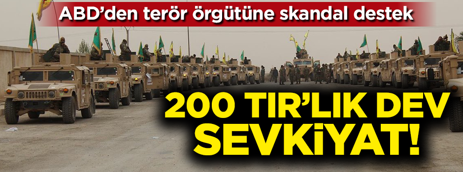 ABD'den terör örgütüne 200 TIR silah sevkiyatı