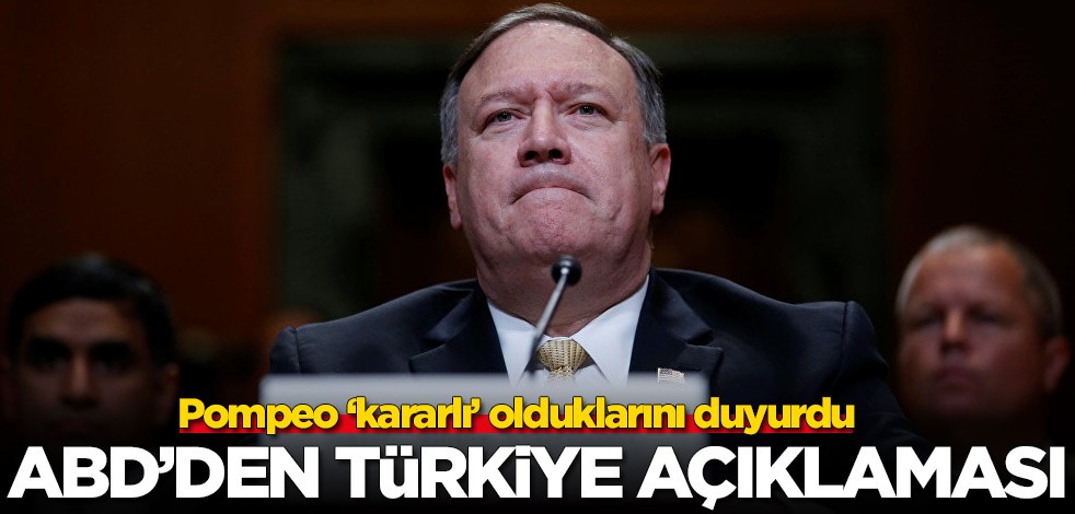 ABD'den Türkiye açıklaması