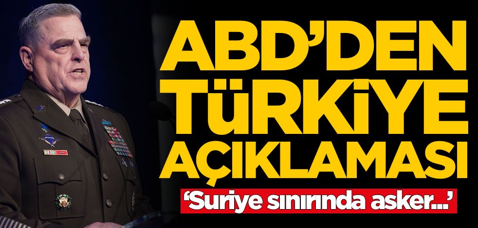 ABD'den Türkiye açıklaması: Suriye sınırında asker...