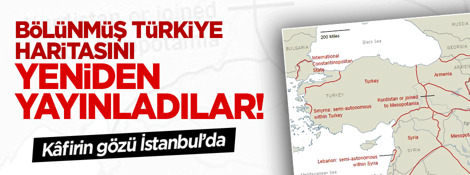 ABD'den Türkiye'yi bölen küstah harita!