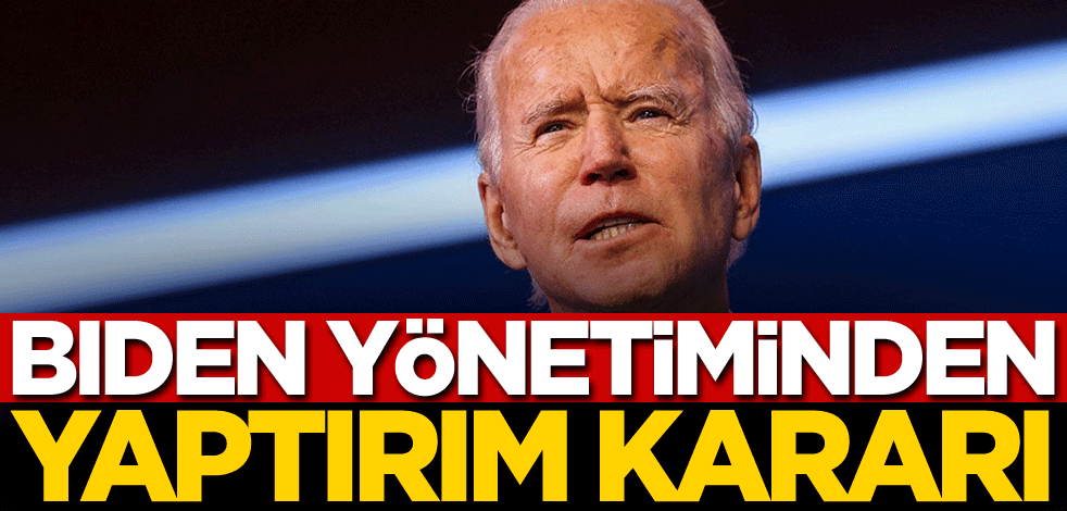 ABD'den yaptırım kararı